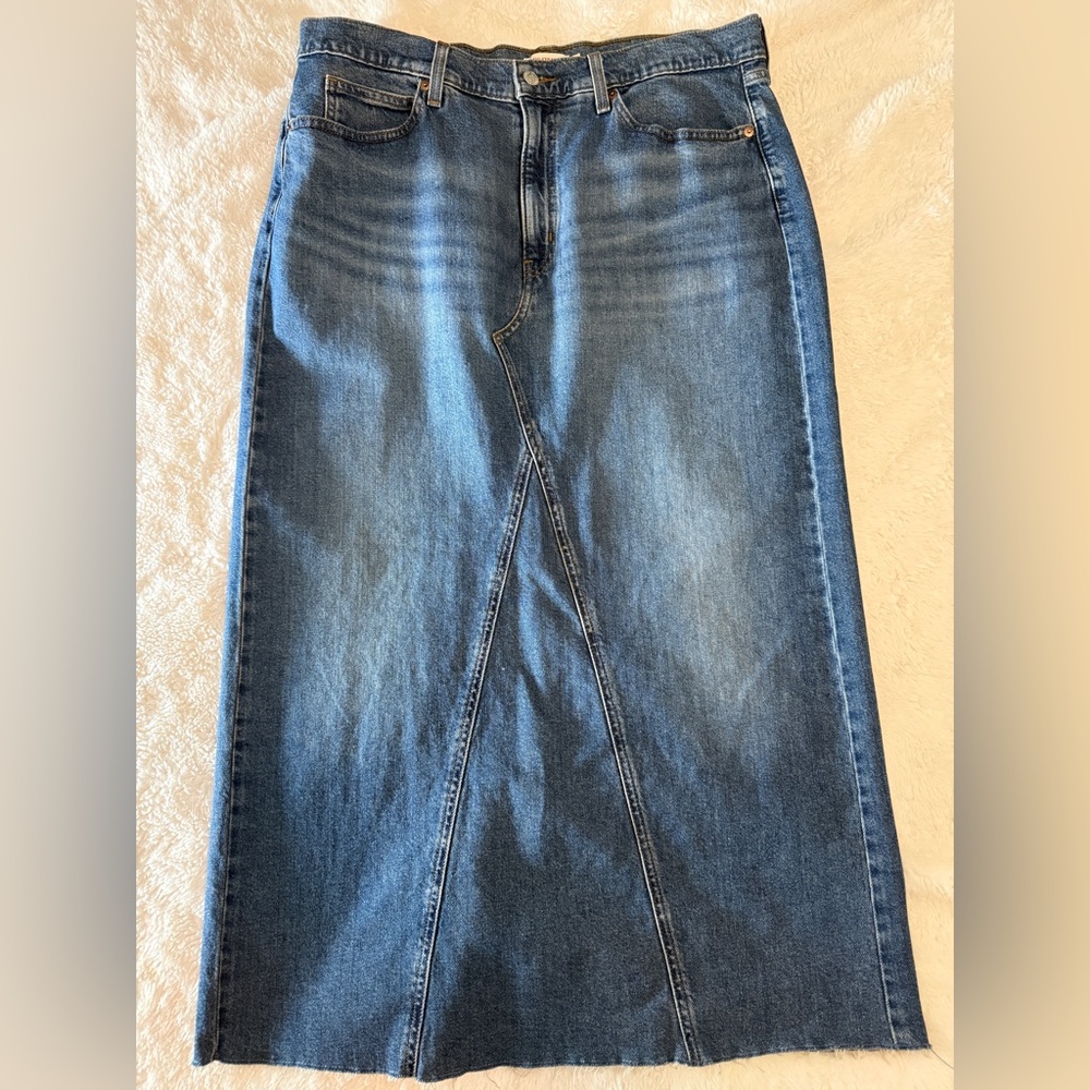 Levi’s High-Rise Blue Denim Women's Jeans Skirt
